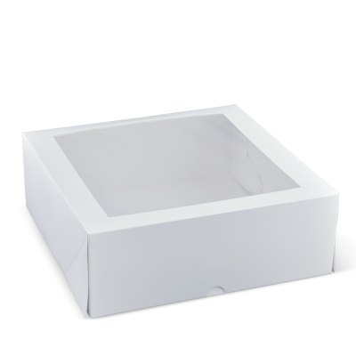 Window Patisserie 11inch Square Cake Box